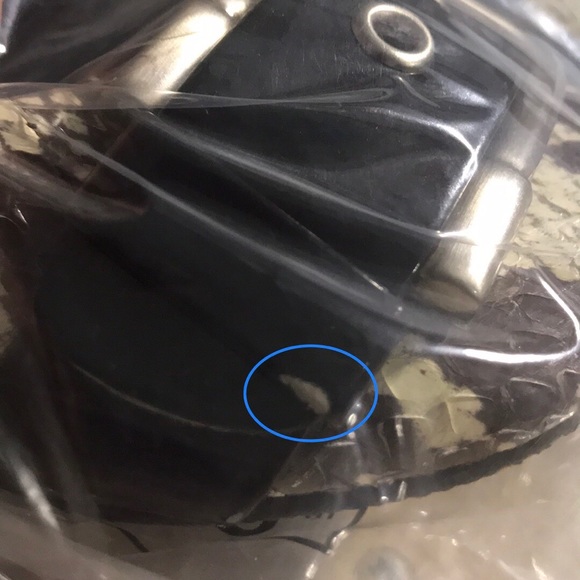 Bellini Faux Snakeskin Flats with Buckle - Picture 3 of 3